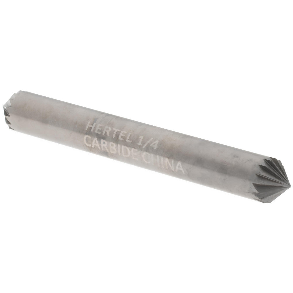 Hertel SZ20033C Abrasive Burr SK-1, 1/4" Cut Dia, Cone With Point End, Single Cut