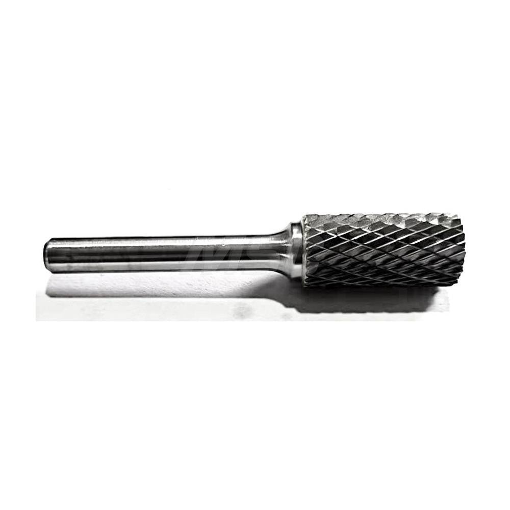 Hertel SZ0024CE Abrasive Burr SB-3, 3/8" Cut Dia, Cylinder With End Cut, Double Cut