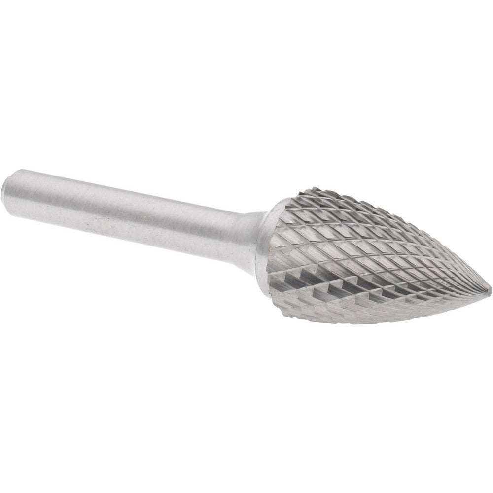 Hertel SZ20022T Abrasive Burr SG-6, 5/8" Cut Dia, Tree With Pointed End, Double Cut