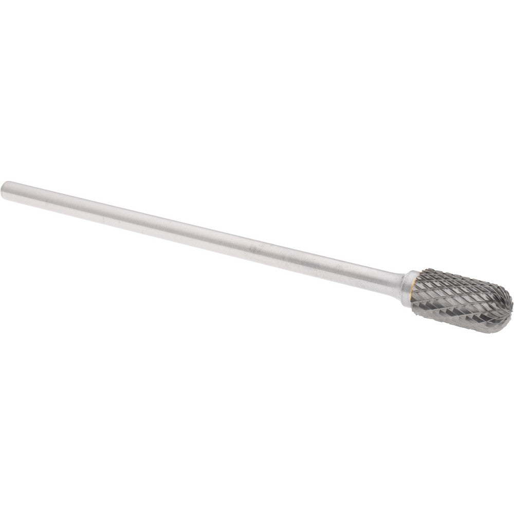 Hertel SZ2031TB Abrasive Burr SC-5L6, 1/2" Cut Dia, Cylinder With Radius End, Double Cut