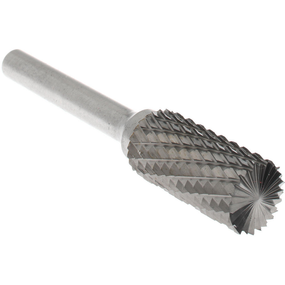 Hertel SZ0025CE Abrasive Burr SB-5, 1/2" Cut Dia, Cylinder With End Cut, Double Cut
