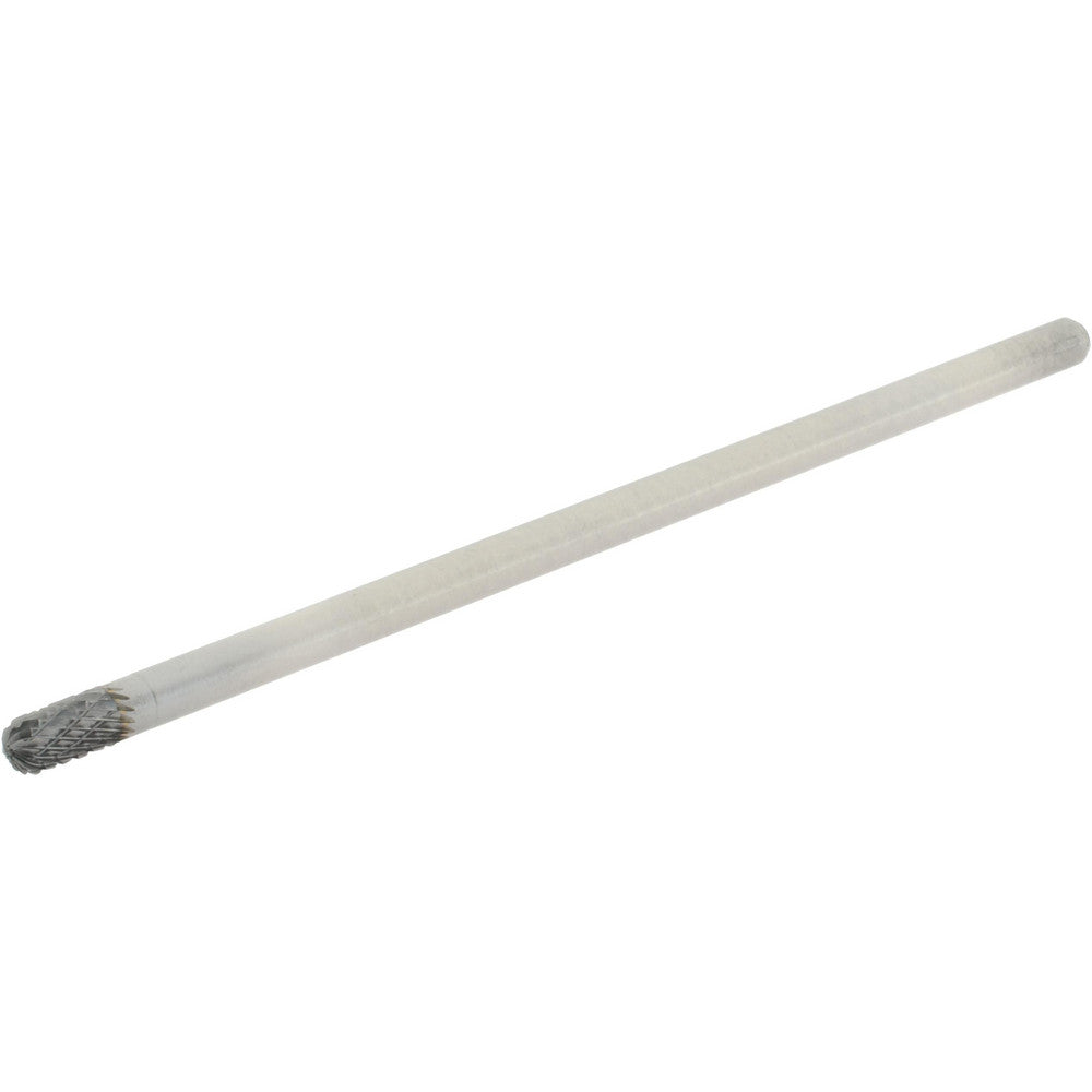 Hertel SZ2029TB Abrasive Burr SC-1L6, 1/4" Cut Dia, Cylinder With Radius End, Double Cut