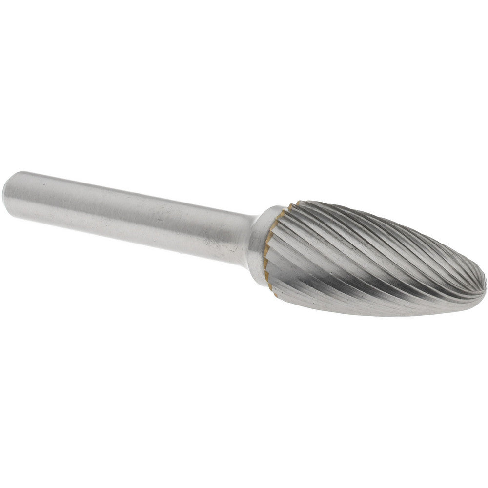Hertel SZ0011TW Abrasive Burr SF-5, 1/2" Cut Dia, Tree With Radius End, Single Cut