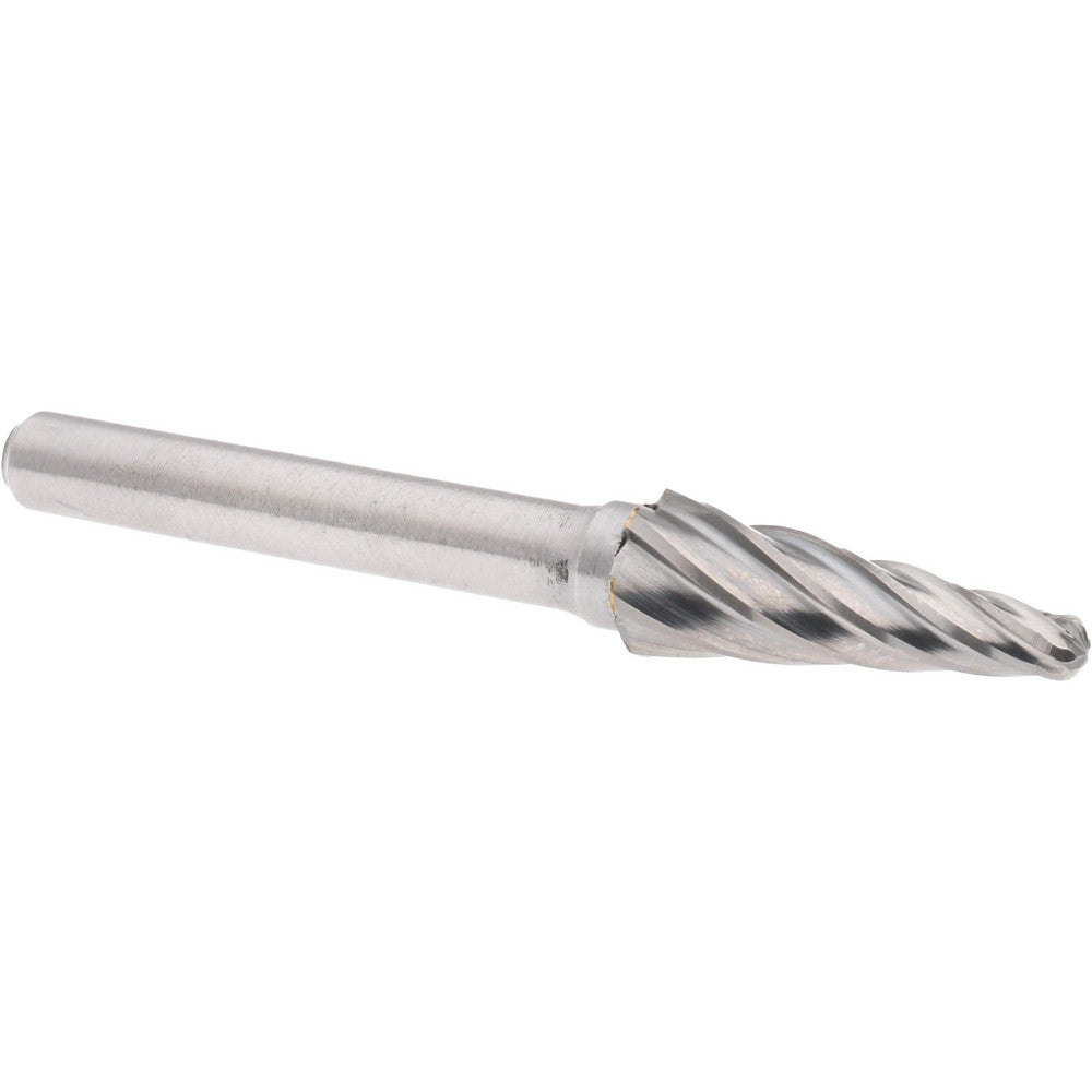 Hertel SZ2001TB Abrasive Burr SL-3NF, 3/8" Cut Dia, Taper With Radius End, Aluma Cut