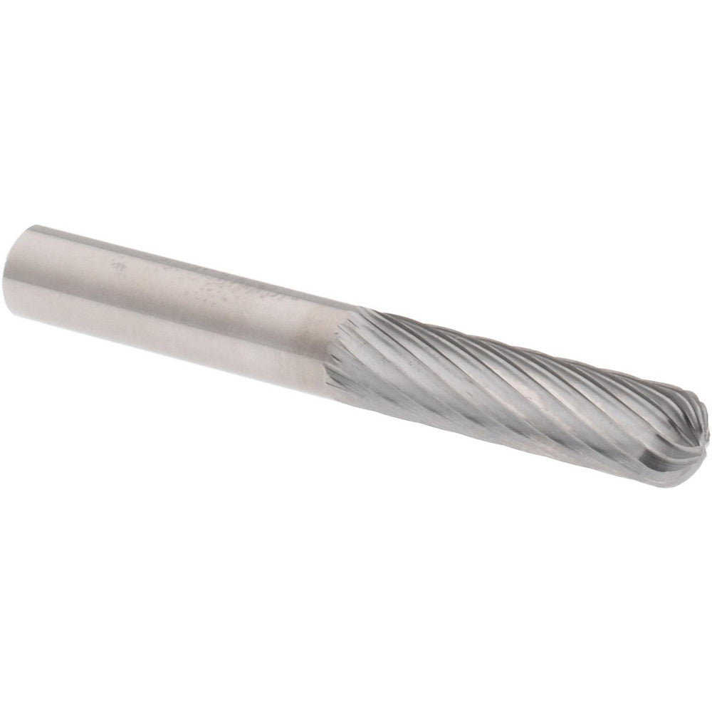 Hertel SZ0002CW Abrasive Burr SC-1L, 1/4" Cut Dia, Cylinder With Radius End, Single Cut