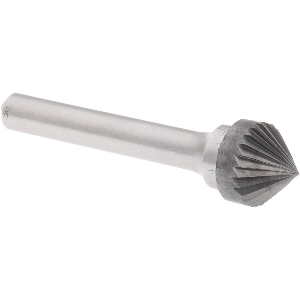 Hertel SZ20035C Abrasive Burr SK-5, 1/2" Cut Dia, Cone With Point End, Single Cut