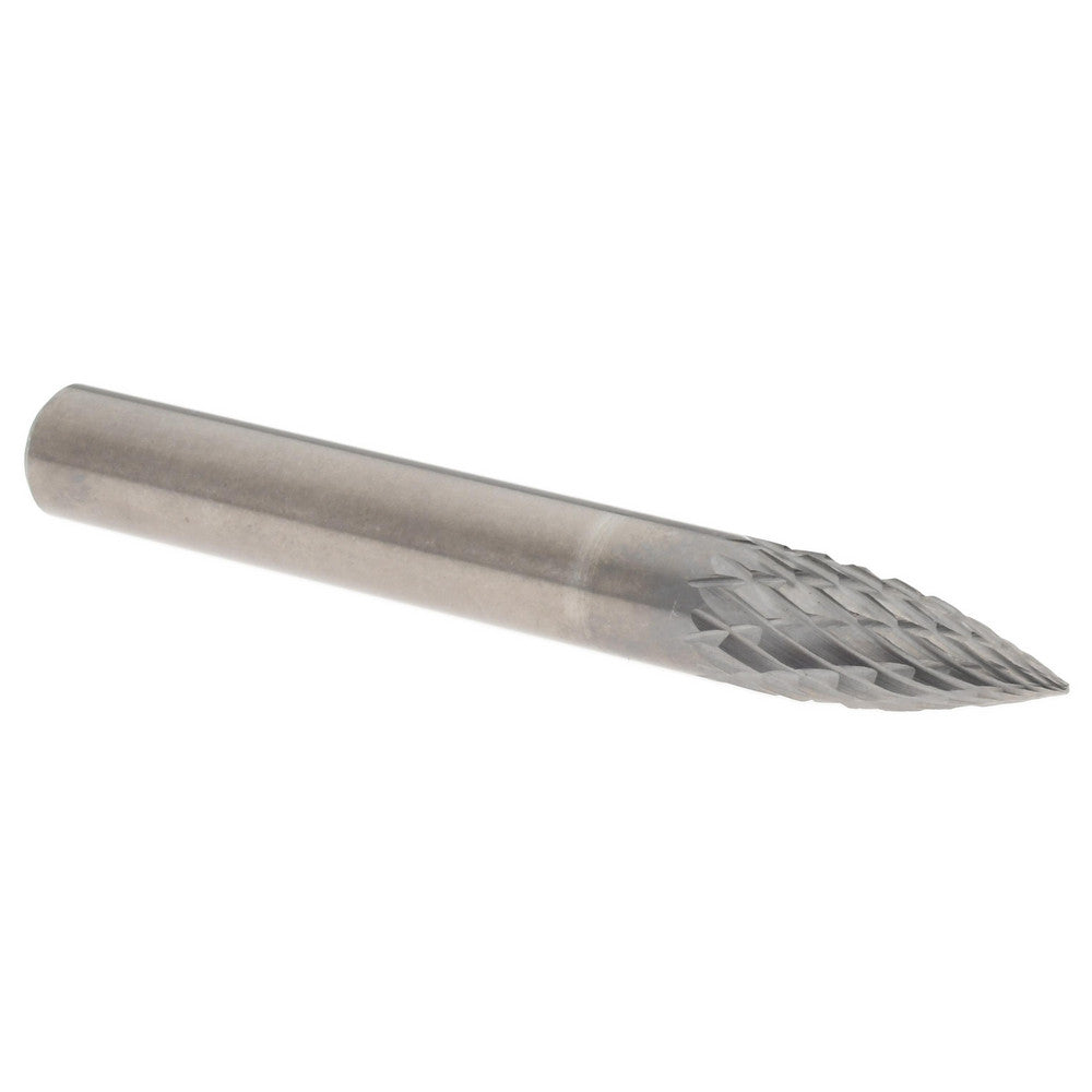 Hertel SZ20017T Abrasive Burr SG-1, 1/4" Cut Dia, Tree With Pointed End, Double Cut