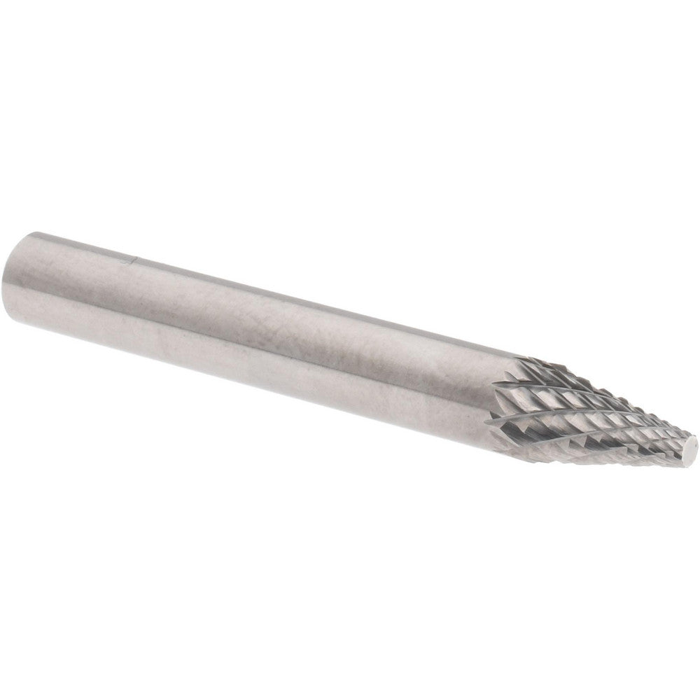 Hertel SZ20018C Abrasive Burr SM-1, 1/4" Cut Dia, Cone With Point End, Double Cut