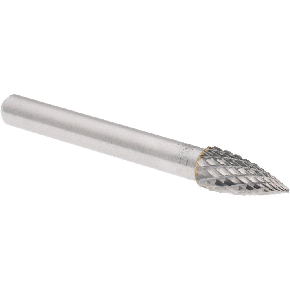 Hertel SZ20018T Abrasive Burr SG-2, 5/16" Cut Dia, Tree With Pointed End, Double Cut