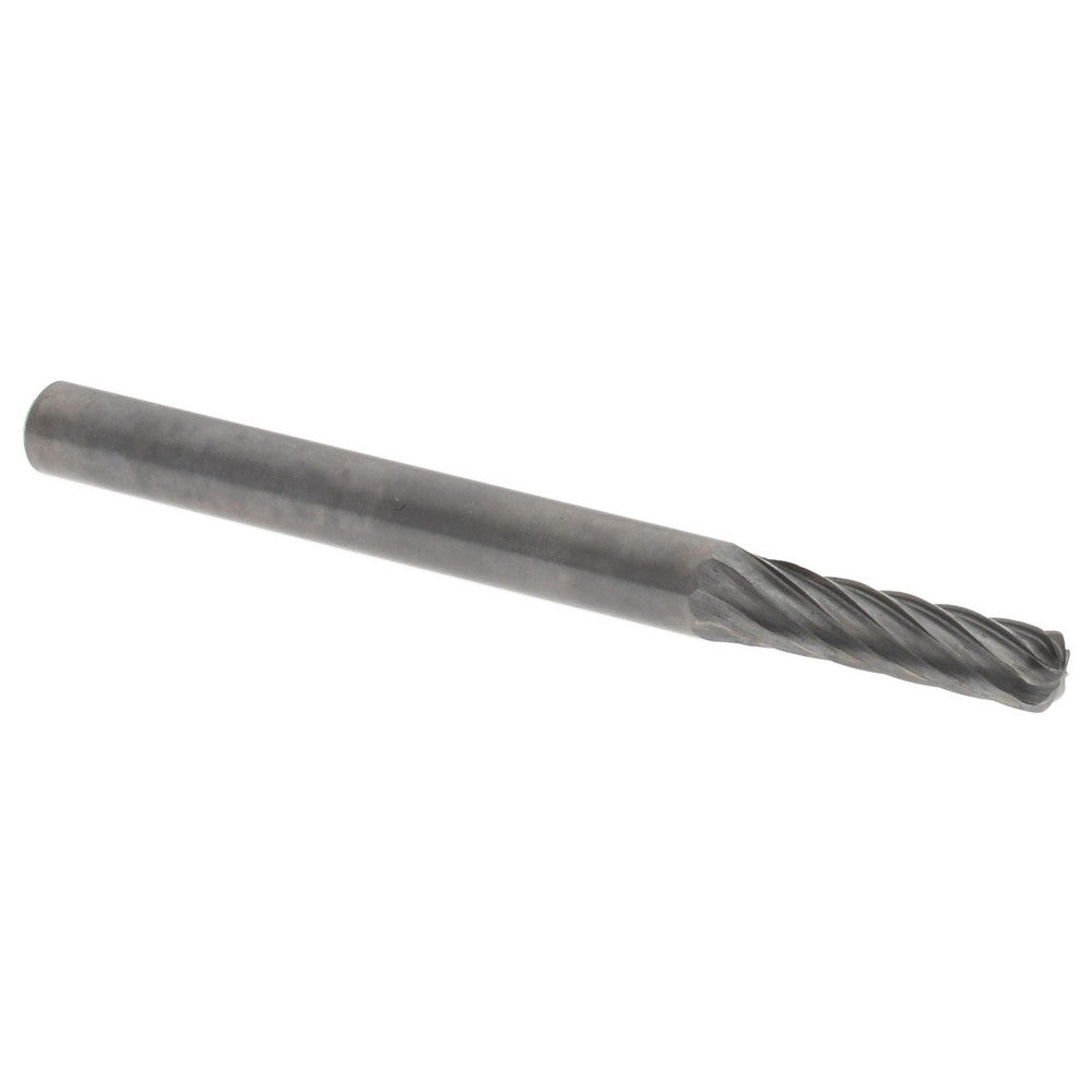 Hertel SZ0006CW Abrasive Burr SC-41, 3/32" Cut Dia, Cylinder With Radius End, Single Cut