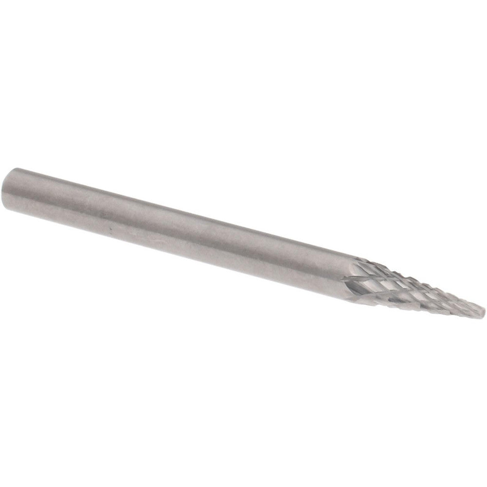 Hertel SZ20007C Abrasive Burr SM-41, 1/8" Cut Dia, Cone With Point End, Double Cut