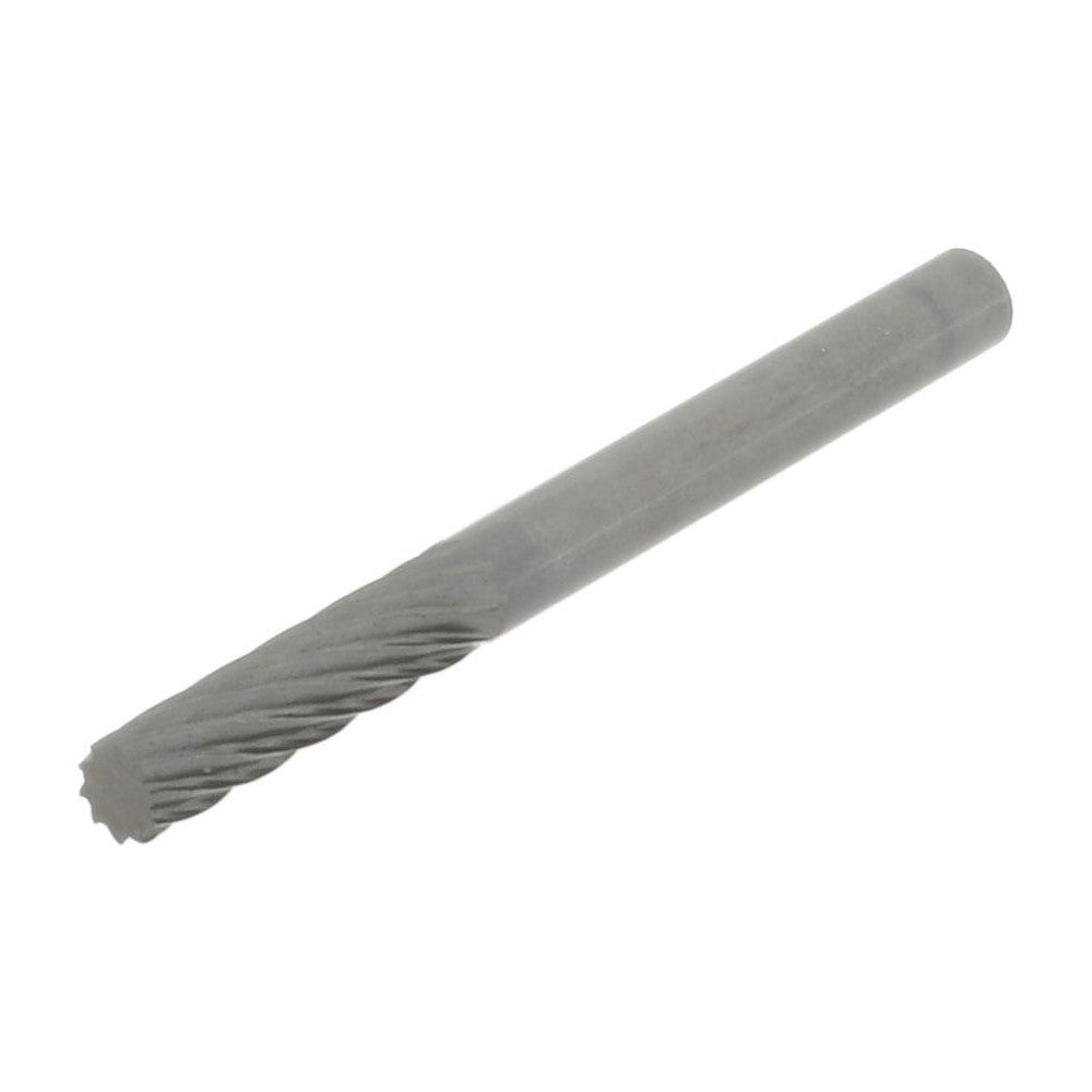 Hertel SZ0009C Abrasive Burr SA-43, 1/8" Cut Dia, Cylinder With Flat End, Single Cut