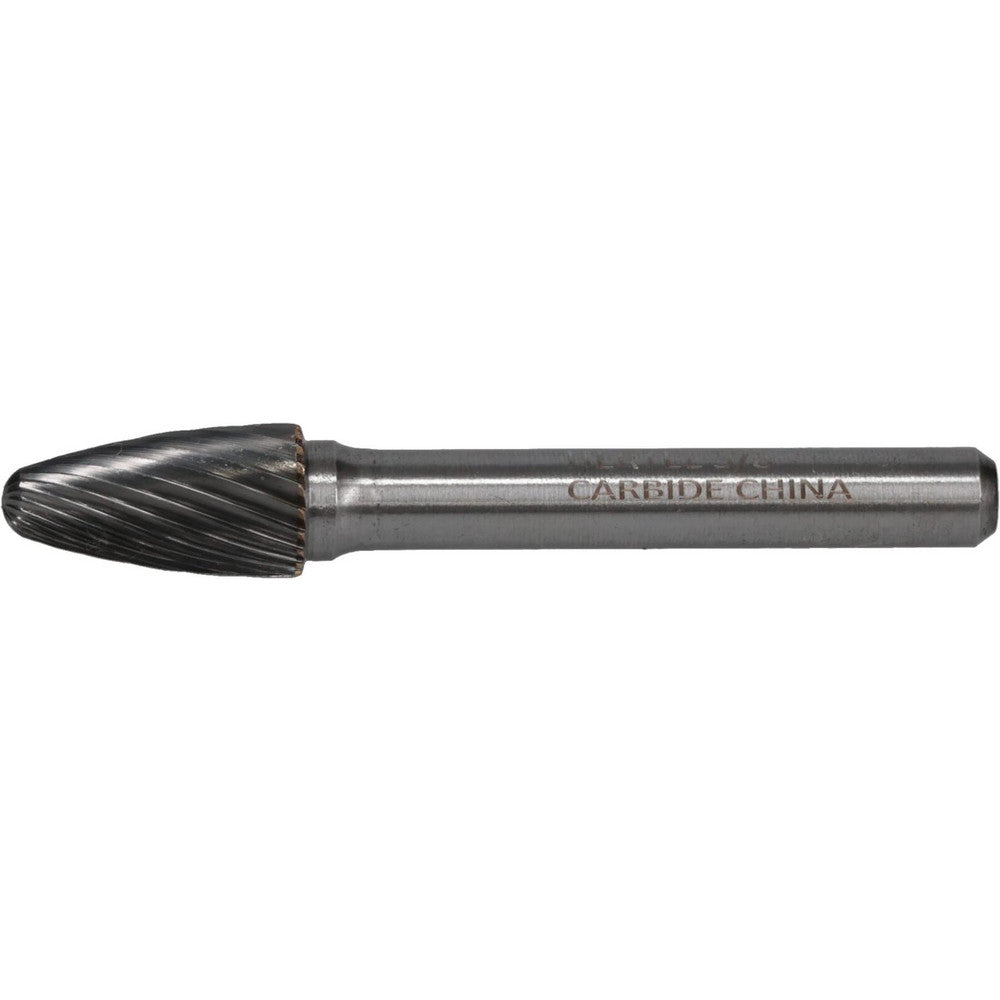 Hertel SZ0010TW Abrasive Burr SF-3, 3/8" Cut Dia, Tree With Radius End, Single Cut