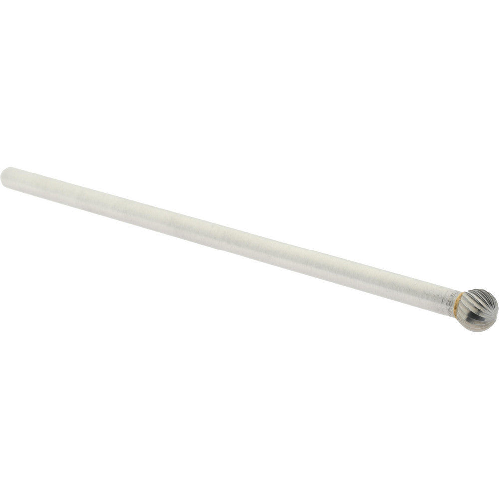 Hertel SZ2024TB Abrasive Burr SD-3L6, 3/8" Cut Dia, Ball, Single Cut