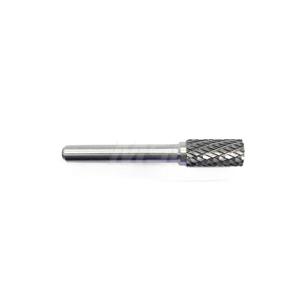 Hertel SZ0030C Abrasive Burr SA-3, 3/8" Cut Dia, Cylinder With Flat End, Double Cut