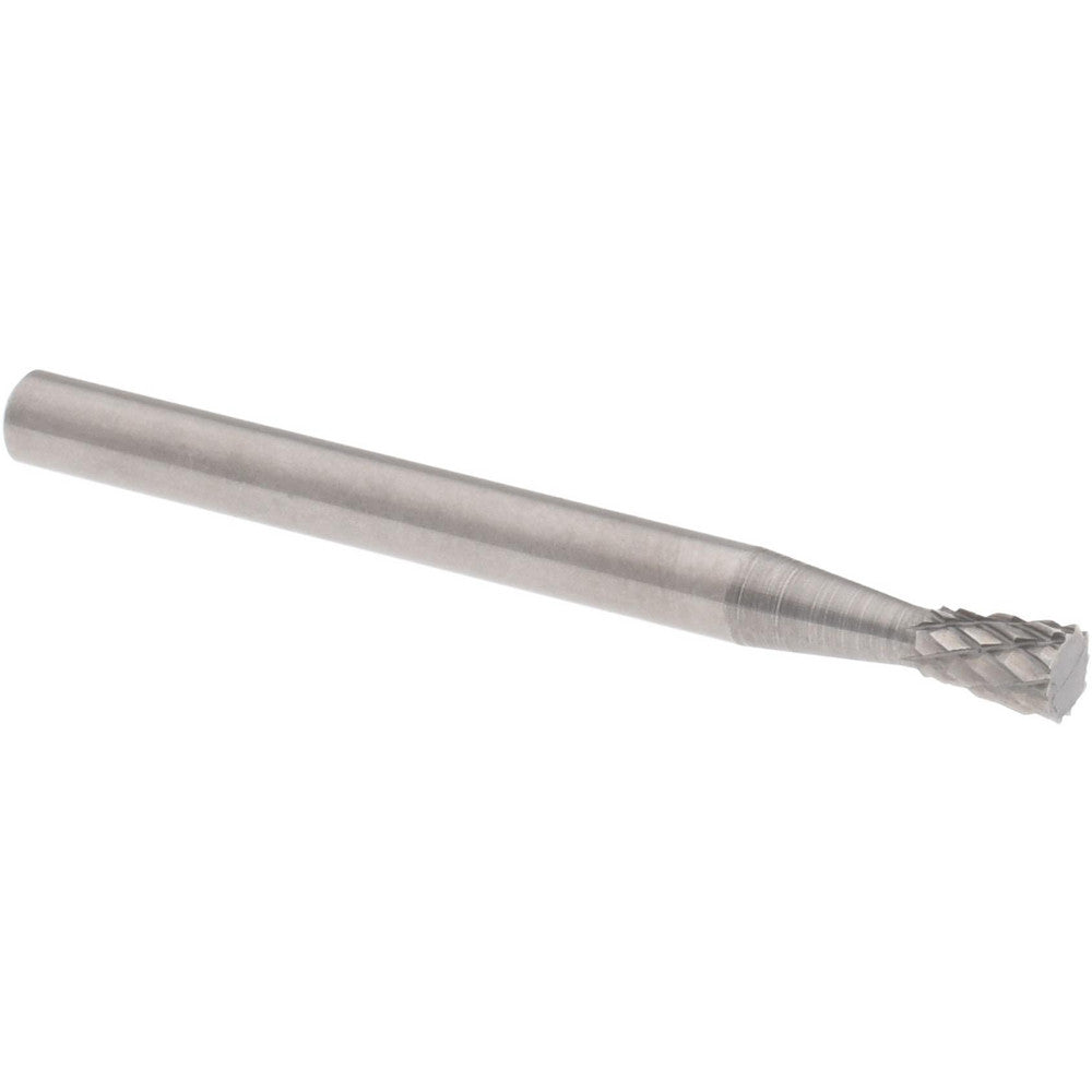 Hertel SZ007IC Abrasive Burr SN-42, 1/8" Cut Dia, Inverted Cone With Flat End, Double Cut