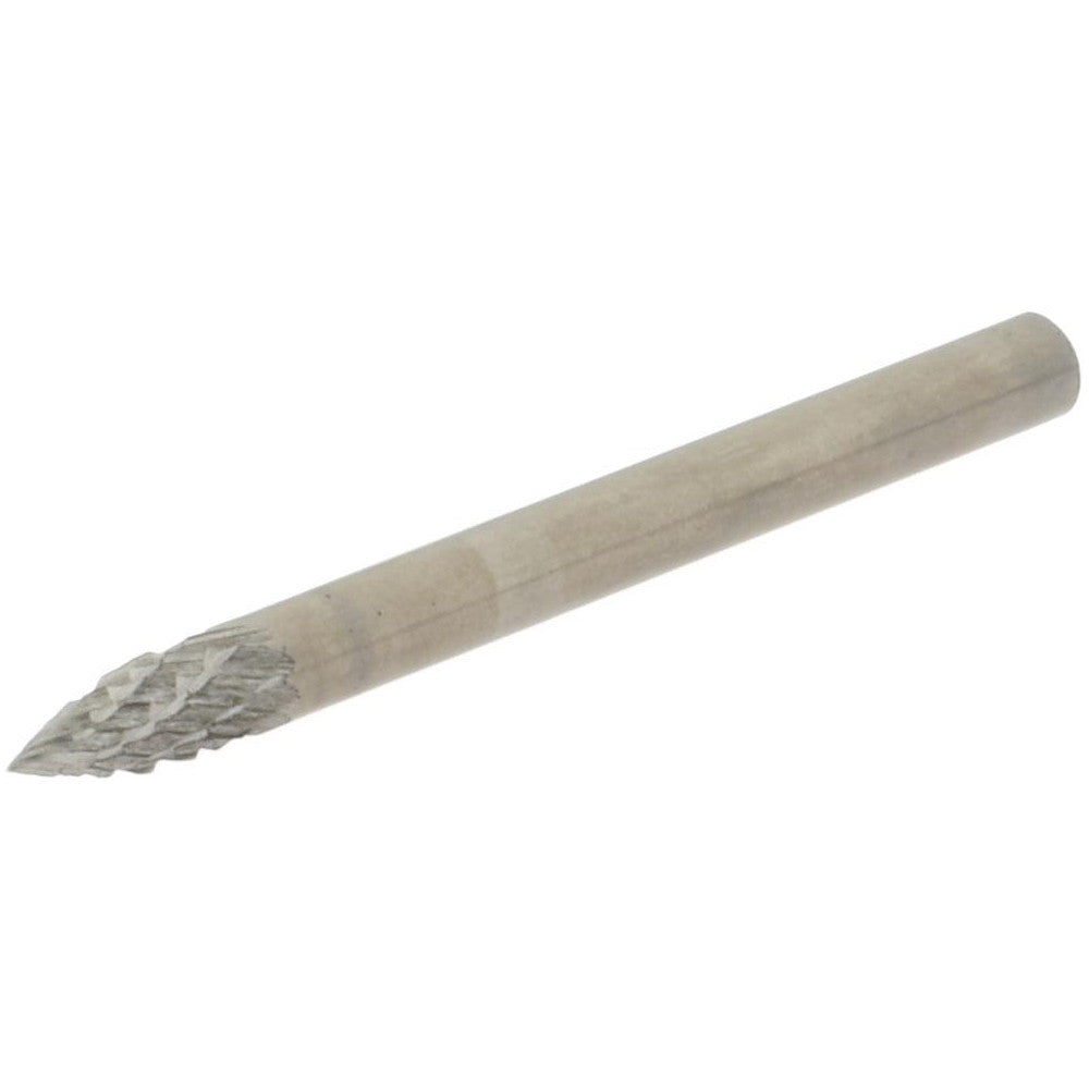 Hertel SZ20008T Abrasive Burr SG-41, 1/8" Cut Dia, Tree With Pointed End, Double Cut