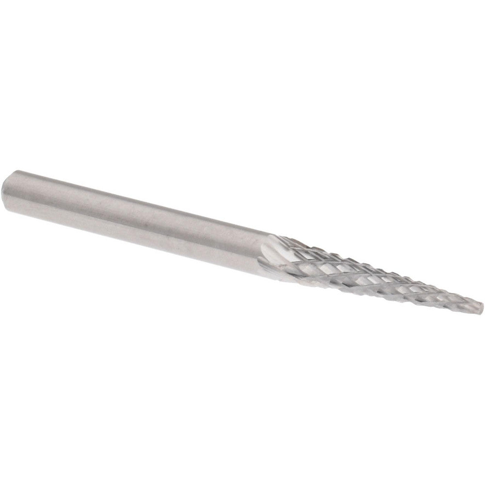 Hertel SZ20009C Abrasive Burr SM-43, 1/8" Cut Dia, Cone With Point End, Single Cut