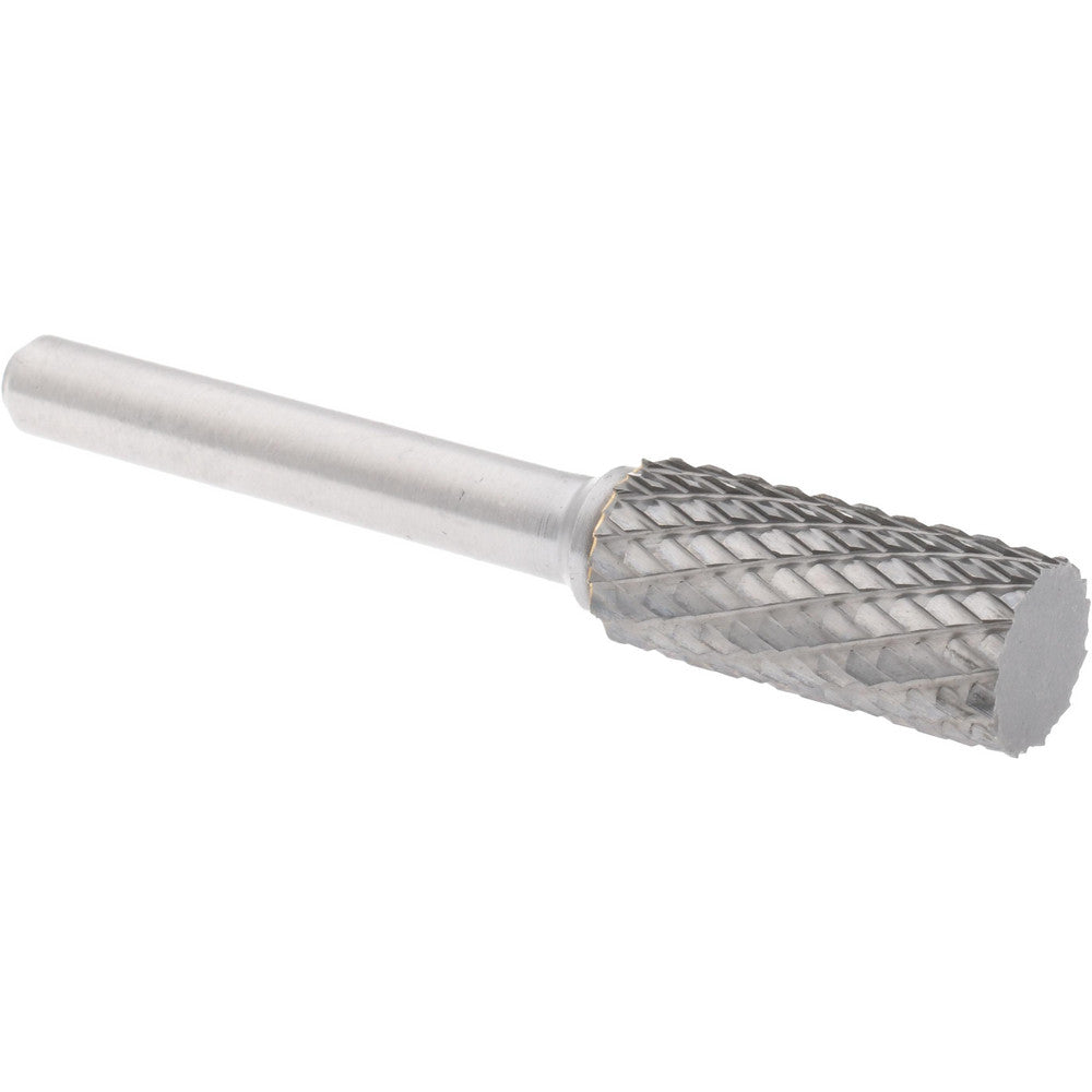Hertel SZ0031C Abrasive Burr SA-4, 7/16" Cut Dia, Cylinder With Flat End, Double Cut