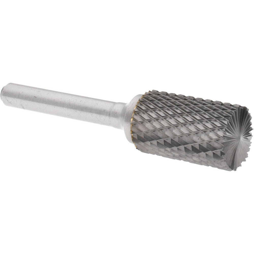 Hertel SZ0026CE Abrasive Burr SB-6, 5/8" Cut Dia, Cylinder With End Cut, Double Cut