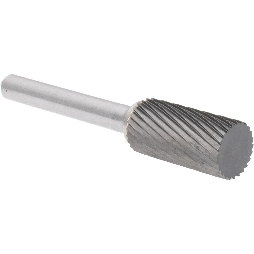 Hertel SZ0023C Abrasive Burr SA-5, 1/2" Cut Dia, Cylinder With Flat End, Single Cut