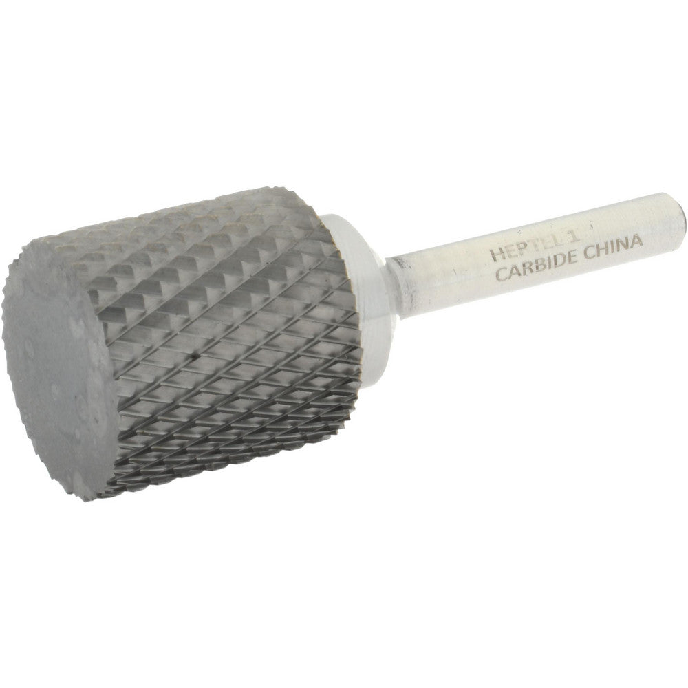 Hertel SZ0035C Abrasive Burr SA-9, 1" Cut Dia, Cylinder With Flat End, Double Cut