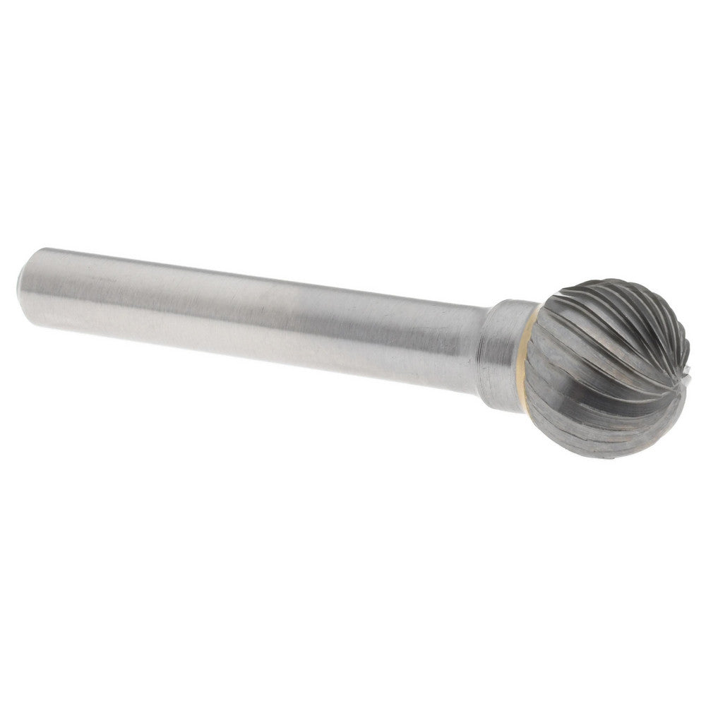 Hertel SZ0021B Abrasive Burr SD-5, 1/2" Cut Dia, Ball, Single Cut