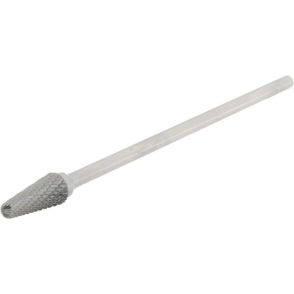 Hertel SZ2037TB Abrasive Burr SL-4L6, 1/2" Cut Dia, Taper With Radius End, Double Cut