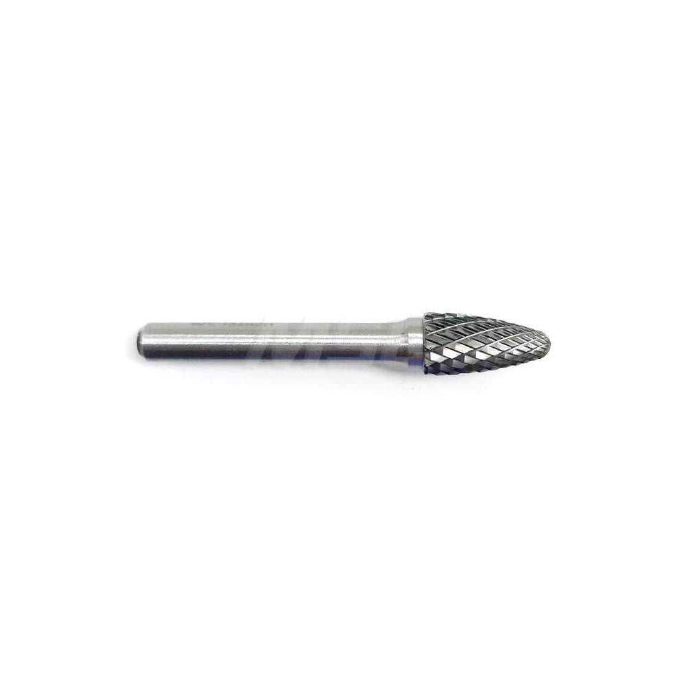 Hertel SZ0015TW Abrasive Burr SF-3, 3/8" Cut Dia, Tree With Radius End, Double Cut