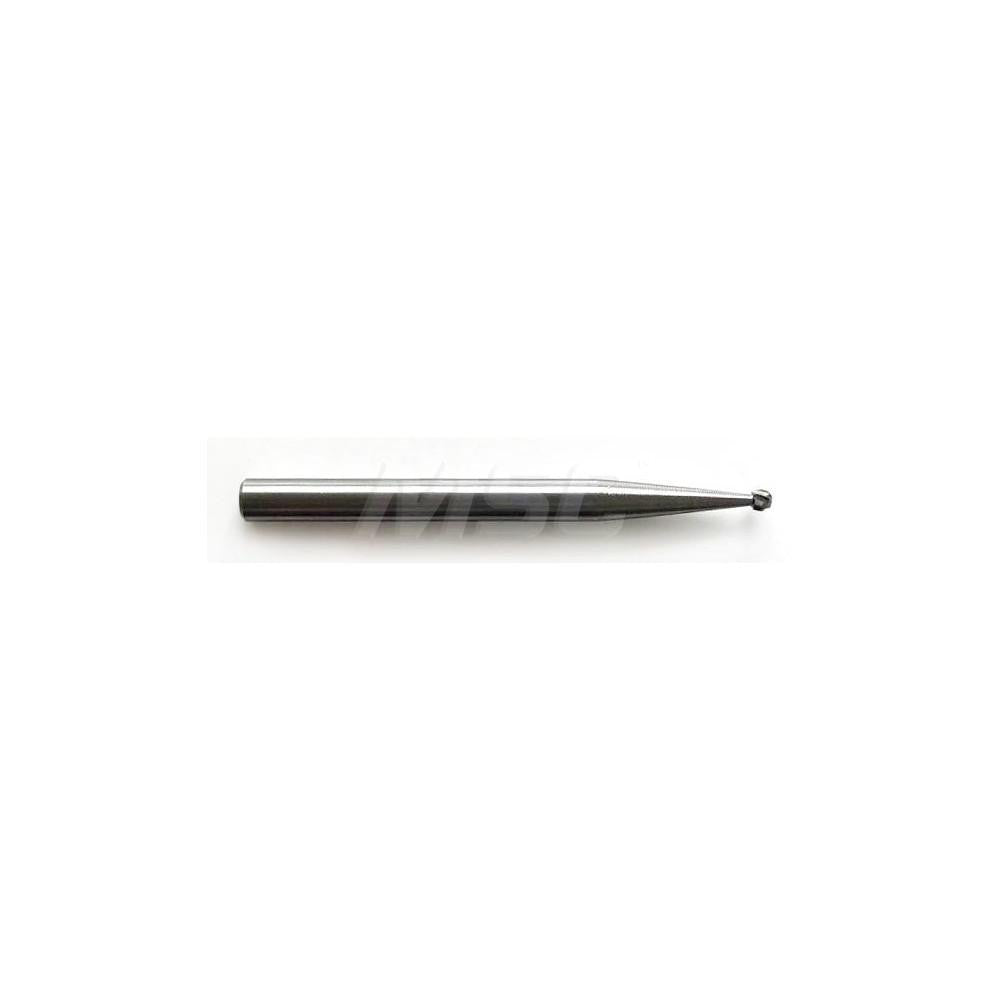 Hertel SZ0008B Abrasive Burr SD-42, 1/8" Cut Dia, Ball, Single Cut