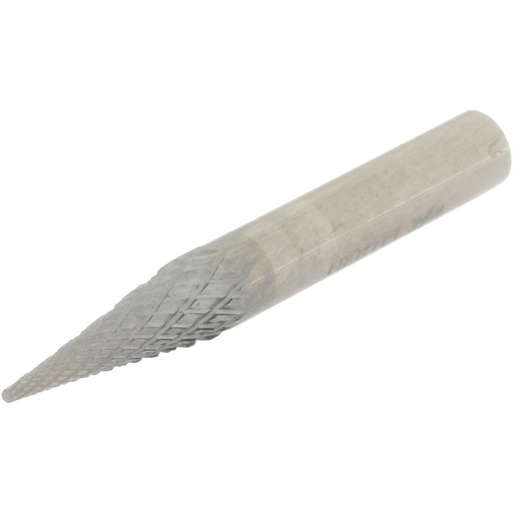 Hertel SZ20019C Abrasive Burr SM-2, 1/4" Cut Dia, Cone With Point End, Double Cut