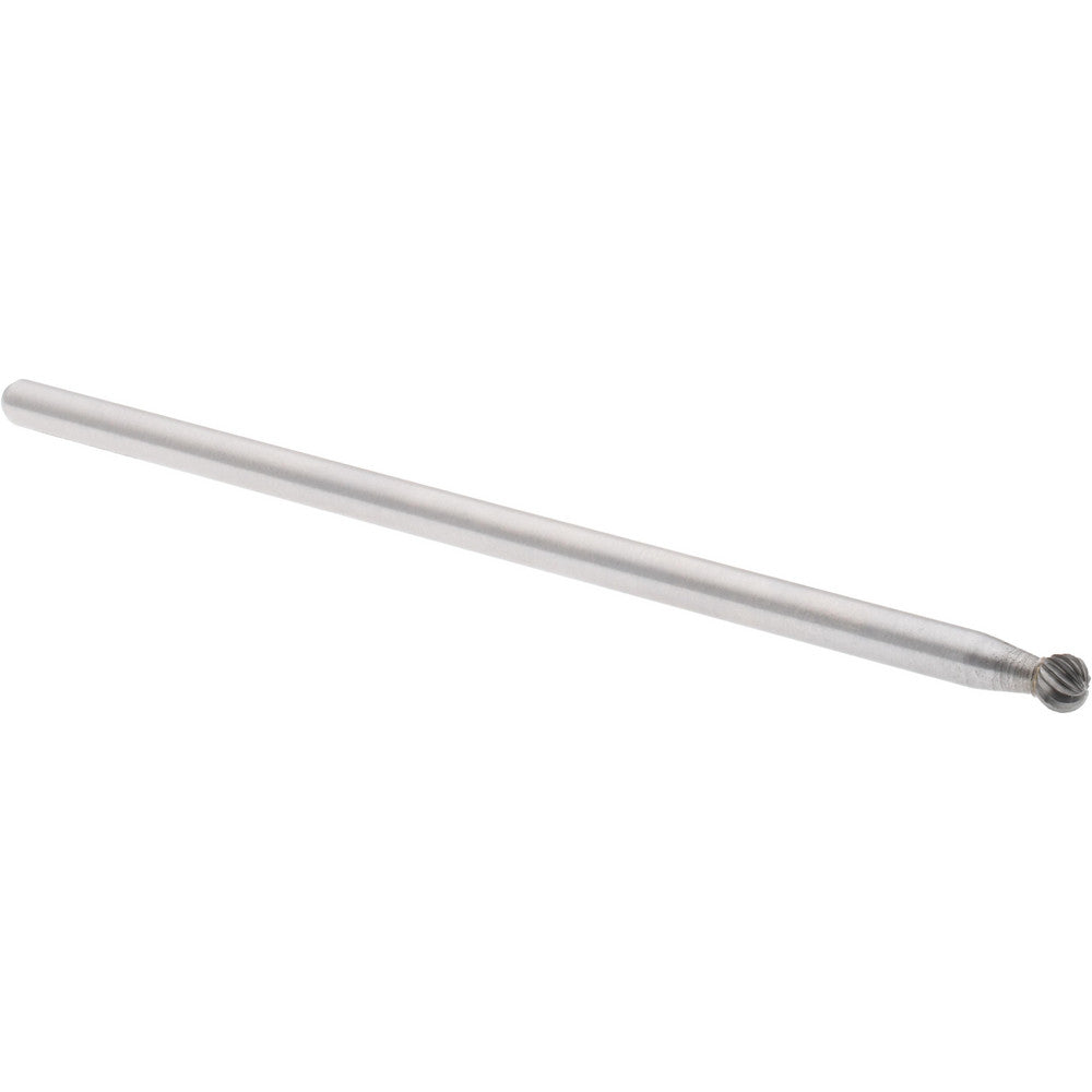 Hertel SZ2023TB Abrasive Burr SD-1L6, 1/4" Cut Dia, Ball, Single Cut