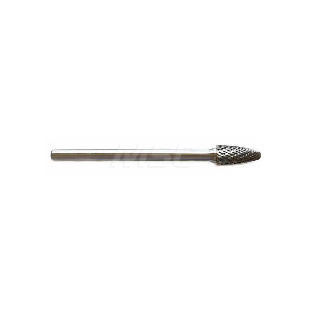 Hertel SZ2034TB Abrasive Burr SF-5L6, 1/2" Cut Dia, Tree With Radius End, Double Cut