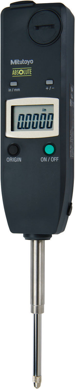 Mitutoyo 575-122 LCD Electronic Drop Indicator 1" Max, 0.0008" Accuracy, Flat Back