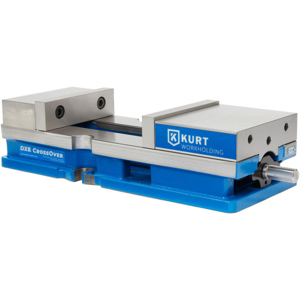 Kurt DX8 Machine Vise Single-Station, 8.00" Jaw Width, 10" Jaw Opening, Stationary Base, Precision