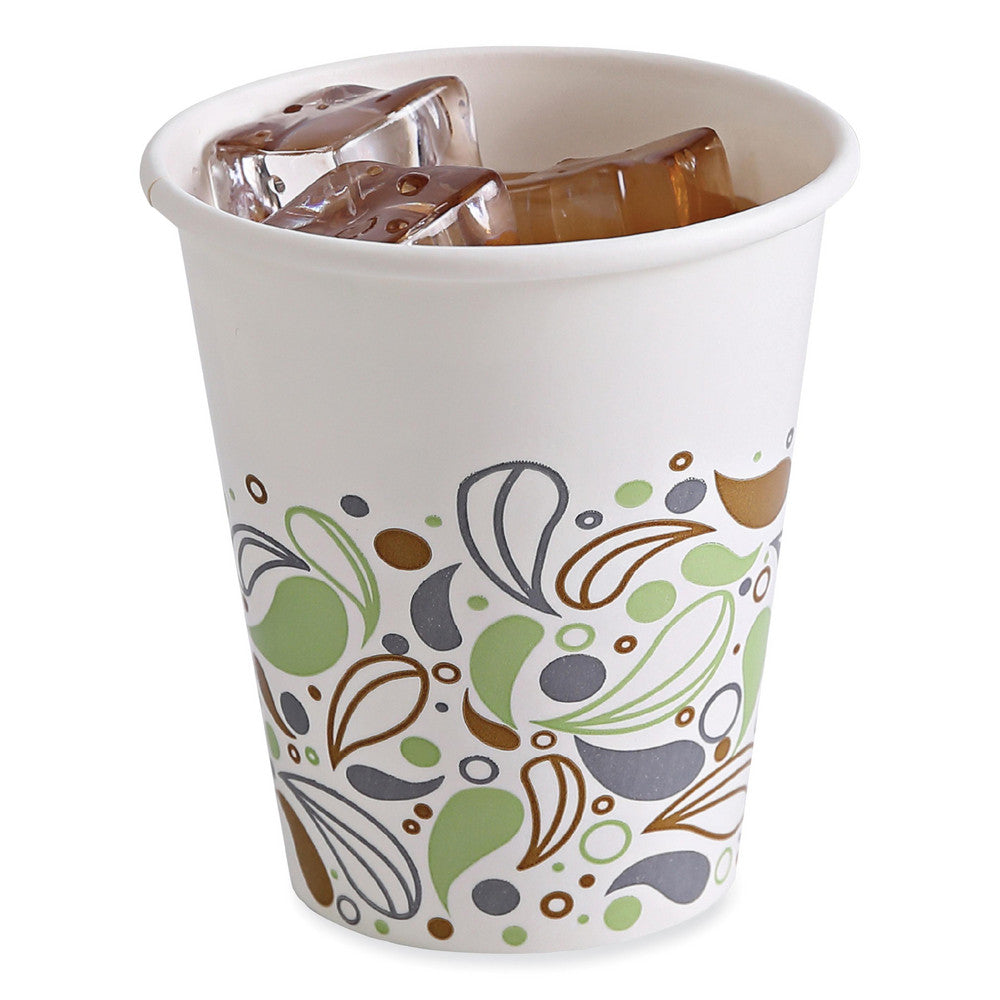 Boardwalk BWKDEER12CCUP Deerfield Printed Paper Cold Cups, 12 oz, 50 Cups/Pack, 20 Packs/Carton