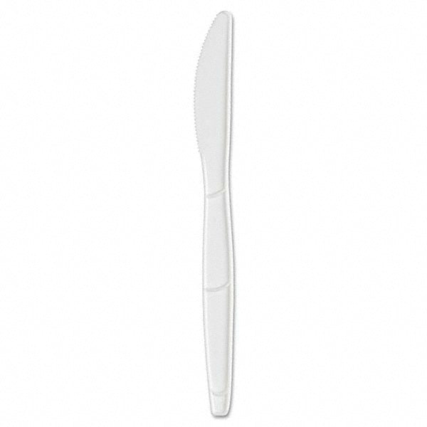 Dixie DXESSK21P SmartStock Plastic Cutlery Refill, 6.3in, Knife, White, 40/Pack, 24 Packs/Case