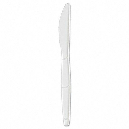 Dixie DXESSK21P SmartStock Plastic Cutlery Refill, 6.3in, Knife, White, 40/Pack, 24 Packs/Case