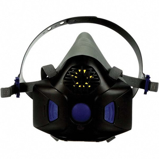 3M 7100172000 Half Facepiece Respirator Silicone & Nylon, Threaded, Large