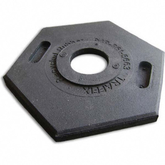 VizCon 42000-TB12 Traffic Cone & Barricade Accessories Type Delineator Base  For Use With TrafFix Looper Tube  Material Rubber  Overall Width 17in  Overall Height 17in  Color Black