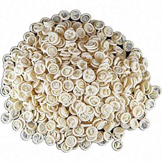 QRP 5CM Finger Cots Powdered No  Material Latex  Size Medium  Thickness 3.5mil  Color Ivory  