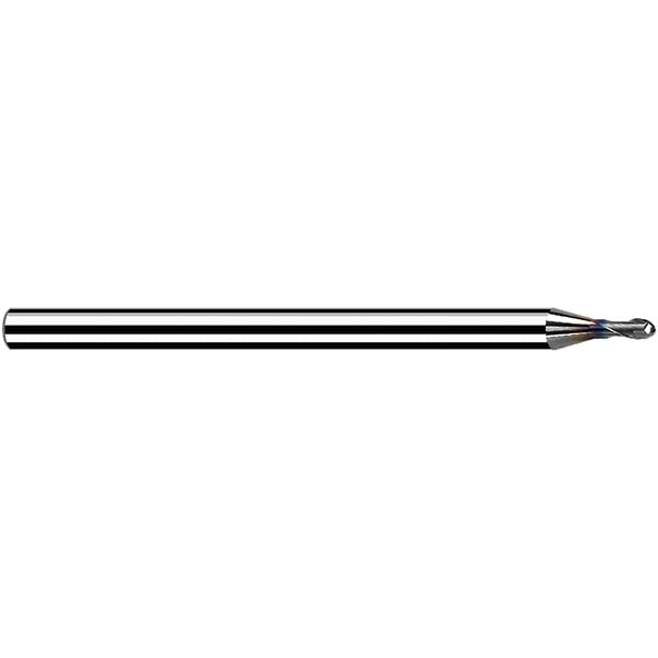 Fraisa M5782108 Ball End Mill 1.20 mm Dia, 1.44 mm LOC, 2 Flute, Solid Carbide