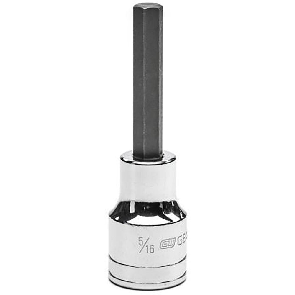 GEARWRENCH 82556 Hand Hex Bit Socket 1/2" Drive, 5/16" Hex
