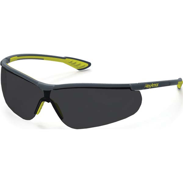 HexArmor 11-15008-08 Safety Glass Anti-Fog & Scratch-Resistant, Polycarbonate, Frameless, UV Protection