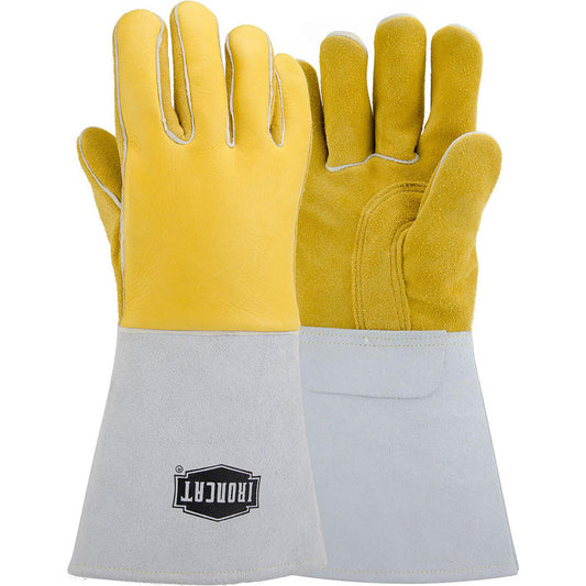 PIP 9060/L Welding Gloves Ironcat 9060, Size Large, Uncoated-Coated, Pair, for General Welding