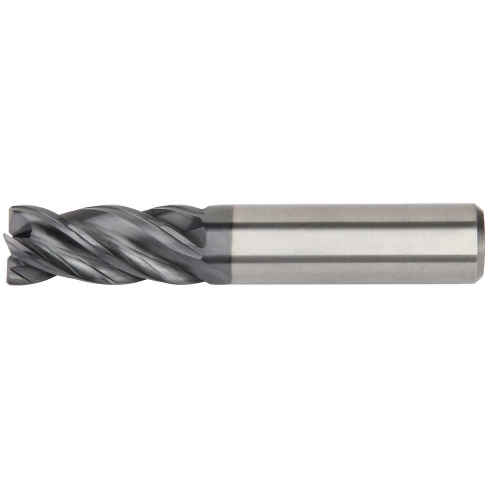 Kennametal 6676949 Square End Mill 3/4'' Dia, 3'' LOC, 3/4'' Shank Dia, 6'' OAL, 4 Flutes, Solid Carbide