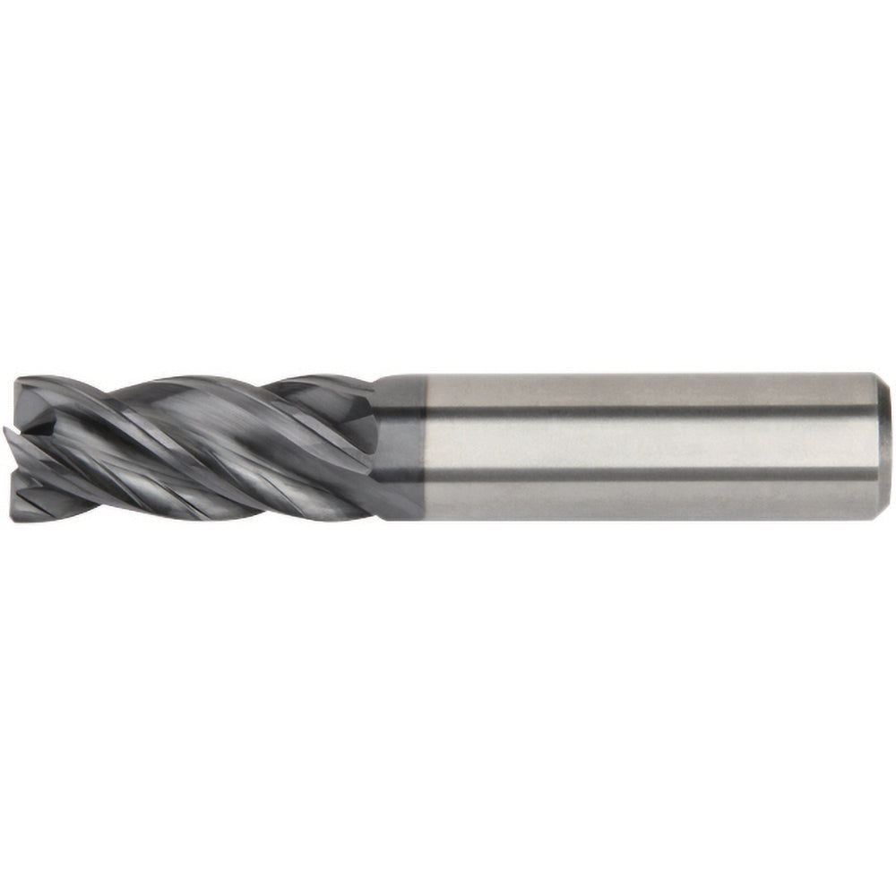 Kennametal 6676914 Square End Mill 3/16'' Dia, 5/8'' LOC, 3/16'' Shank Dia, 2-1/4'' OAL, 4 Flutes, Solid Carbide