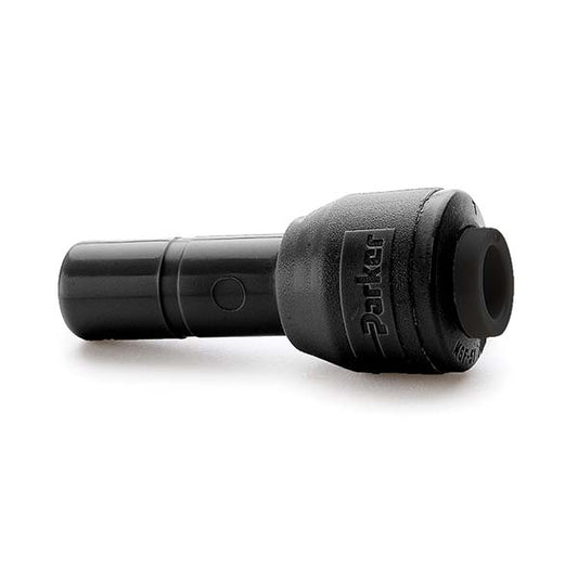 Parker FB6RD8-HBLK Push-To-Connect Tube Fitting Plug-In Reducer, 1/2" ID x 3/8" OD
