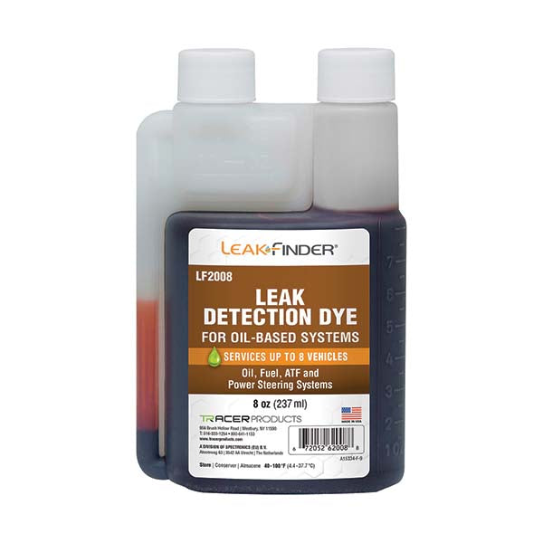 Leak Finder LF2008 Automotive Leak Detection Dyes Applications Engine OilTransmission FluidFuel Engine Oil Transmission Fluid Fuel  Container Size 8 oz. 8oz  Container Type Bottle