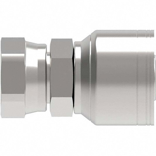 Eaton 04Z-606-BG Hydraulic Hose Male SAE 37 deg JIC Rigid Fitting 0.2500" Hose ID, 0.3750" Hose OD, Hose Size 4, 9/16-18 Thread